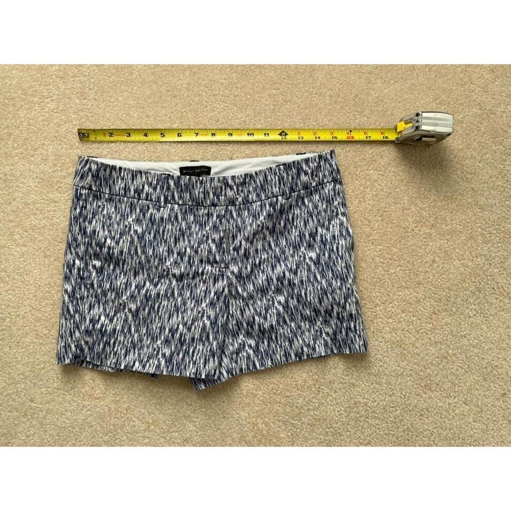 WOMEN Shorts Willi Smith Blue Pattern Sz 4